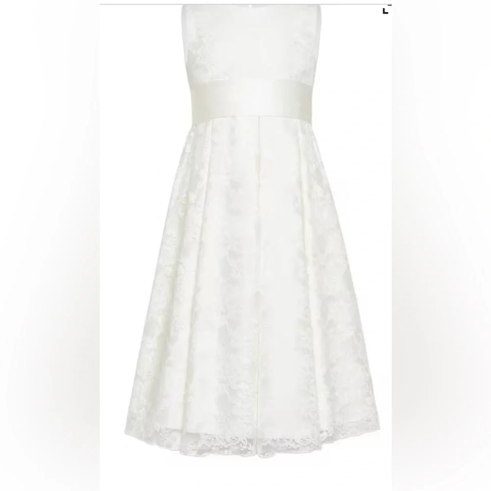 John Lewis Heirloom Collection Charlotte Lace Bridesmaid Dress, Ivory size 6